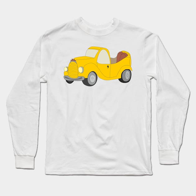 Yellow car Long Sleeve T-Shirt by Alekvik